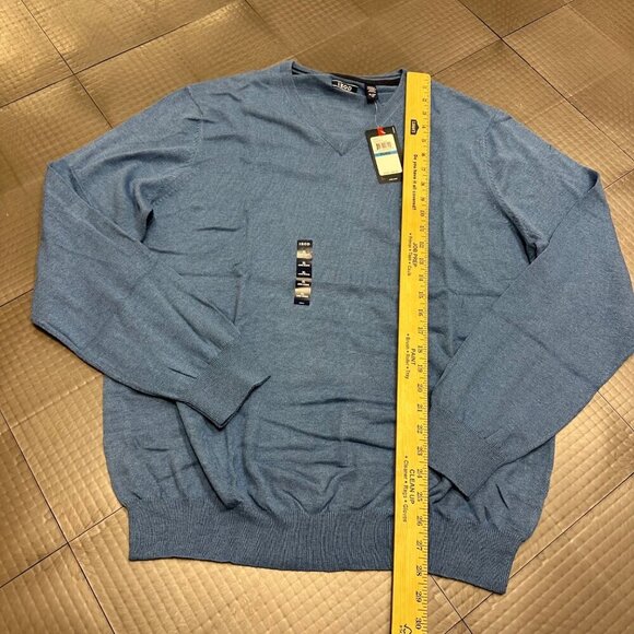 IZOD MENS XL V NECK LONG SLEEVE SWEATER NEW WITH TAGS - Picture 3 of 7